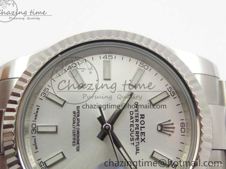 MiroTime 1229 DateJust 126334 SS Noob 1:1 904L Best Edition Silver Dial Stick Markers on Oyster Bracelet A HighQuality 3168